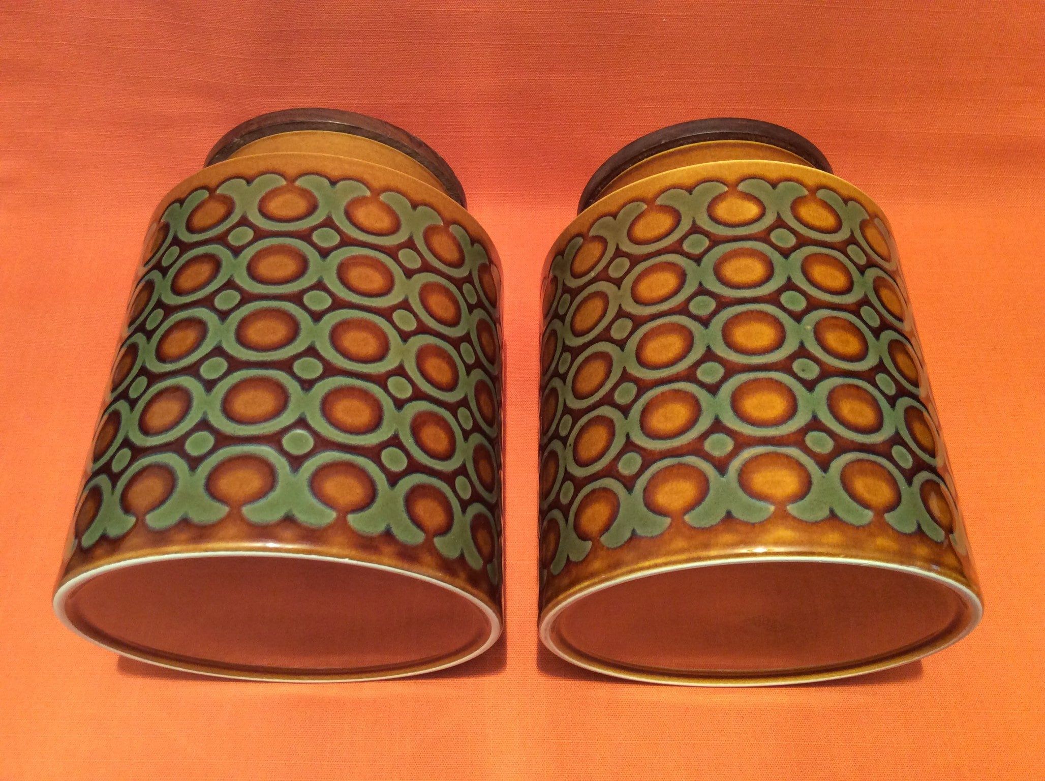 Vintage Hornsea Bronte Salt Pepper Pots Shakers Cruet 1974