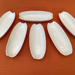 Weißes Keramikgeschirr (Set mit 6 Maiskörnern), Retrogeschirr