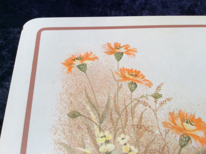 1980s Marks & Spencer melamine placemats set of 6 Field Etsy