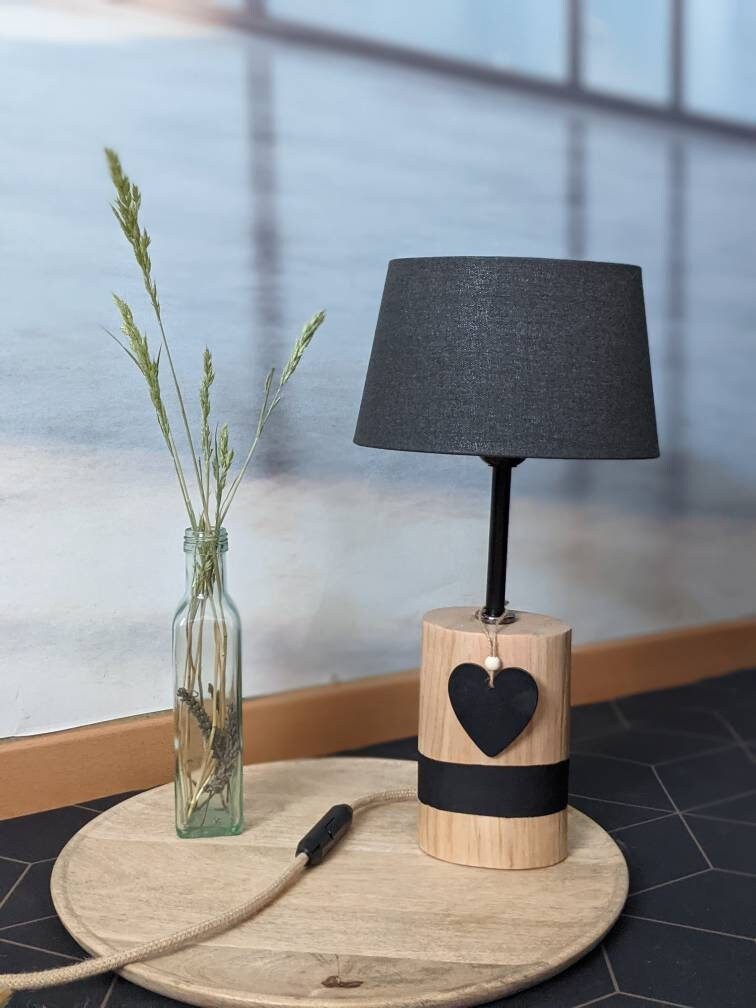 Lampe en Bois Flotté