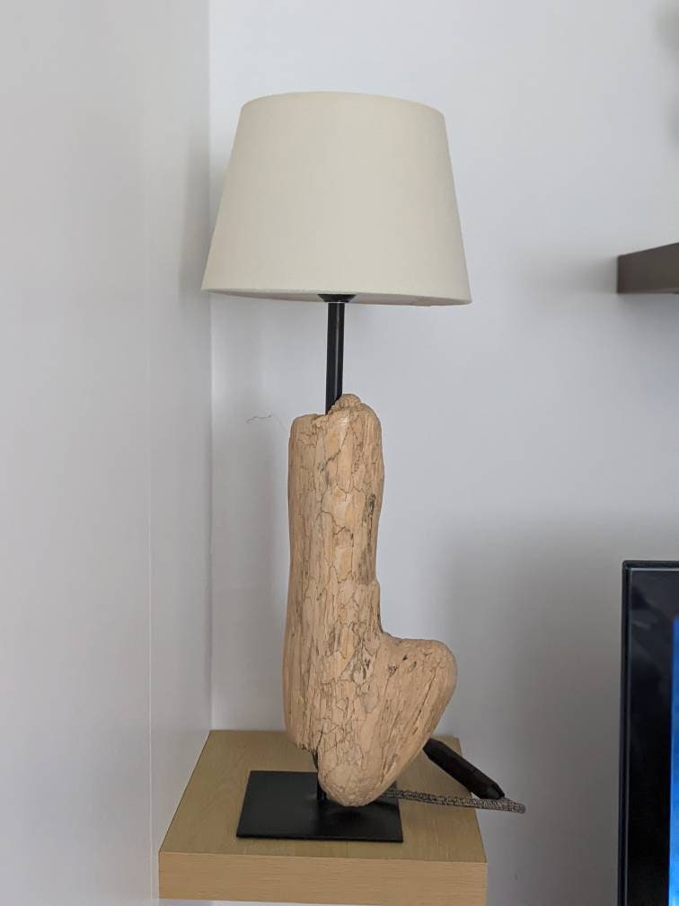 Lampe en Bois Flotté