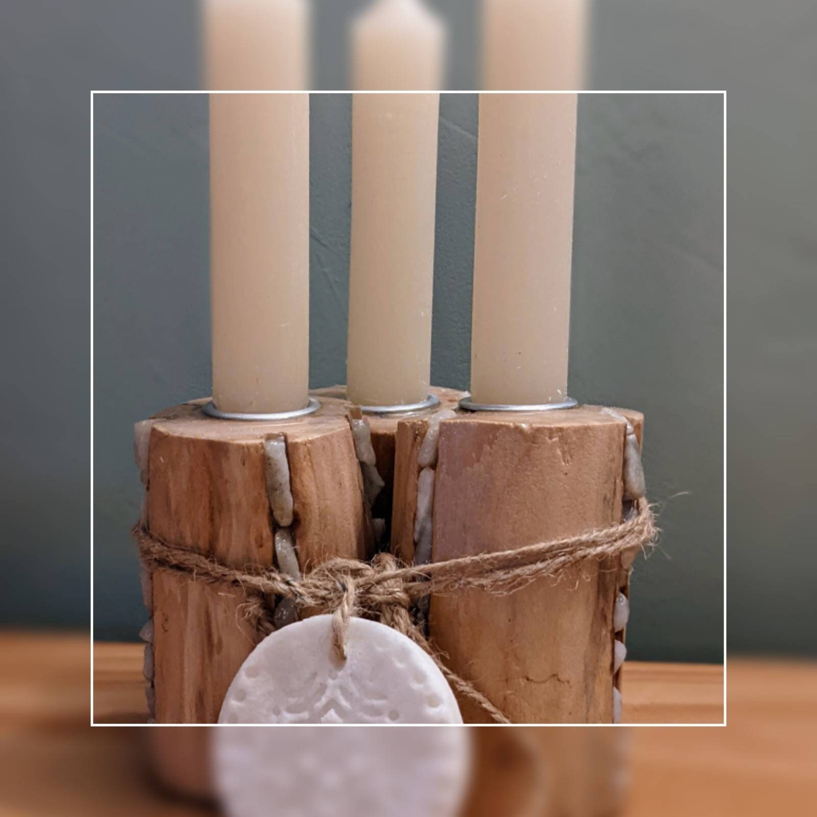 Bougeoirs en Bois Flotté