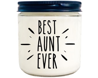 Gift for Aunt Candle, favorite Aunt, home decor, kitchen decor, bedroom decor, personalized, best Aunt ever, funny