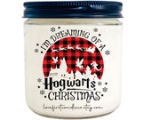 HOGMEADES VILLAGE CANDLE, Christmas Village gift, Ready to ship, Christmas Gift, Hogmeades