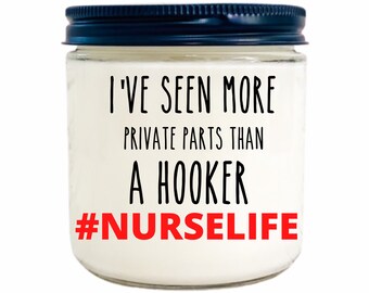 Nurse Candle Gift Funny, appreciation gift, homemade soy candles, nurse week , nurse life, funny nurse
