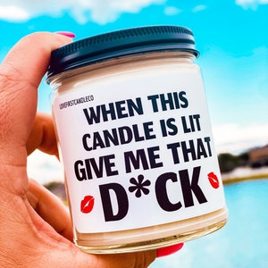 Funny adult candle, gift for him, funny anniversary gift, gift for husband, gift for boyfriend