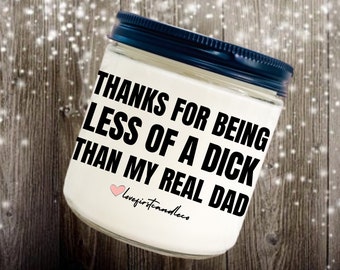 Stepdad candle gift, bonus dad, Gift for dad, thoughtful special gift for dad, fathers day, dads birthday, fathers