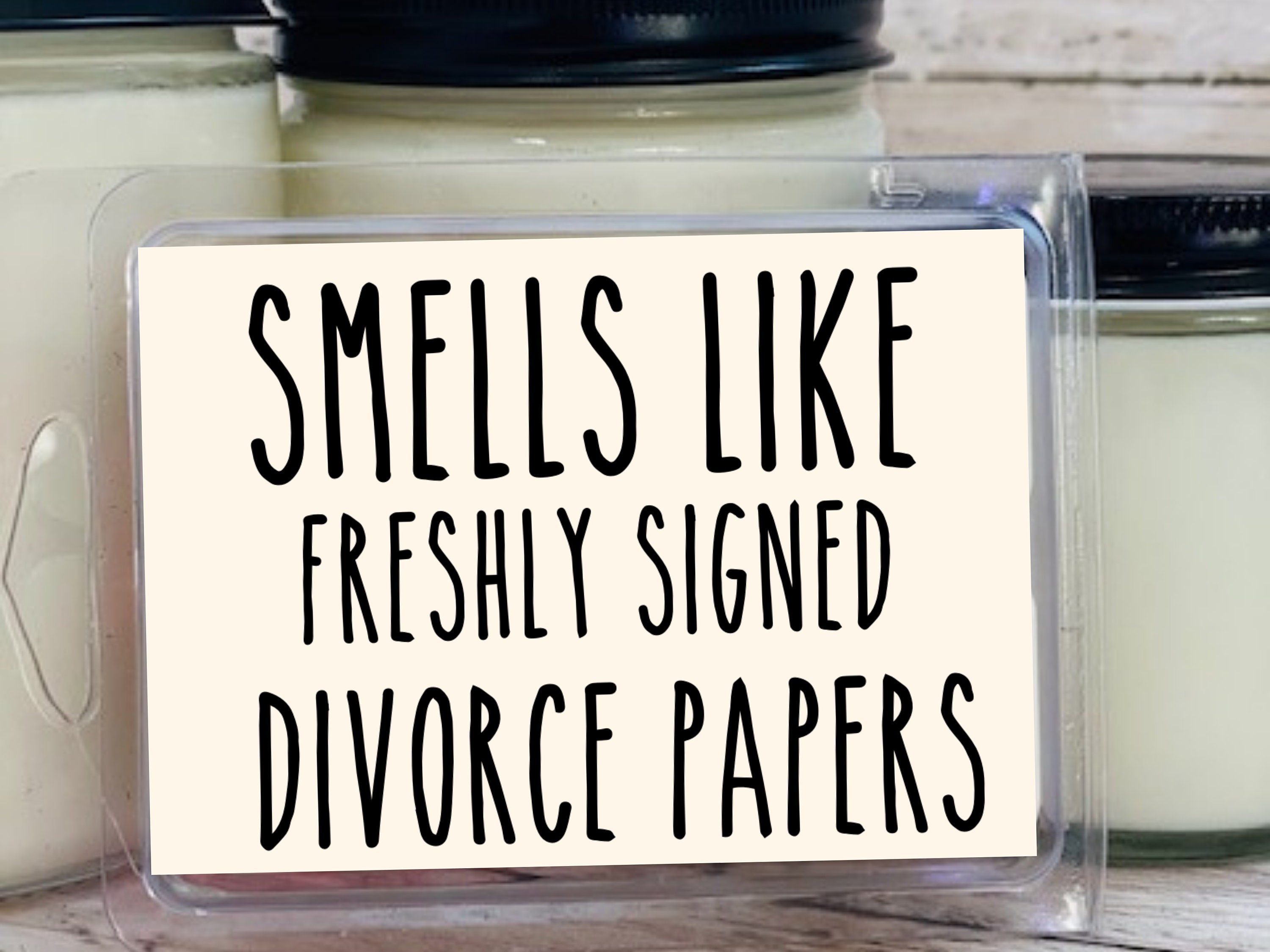 Divorce Gift Funny Soy Wax Smells Like Freshly Signed Etsy