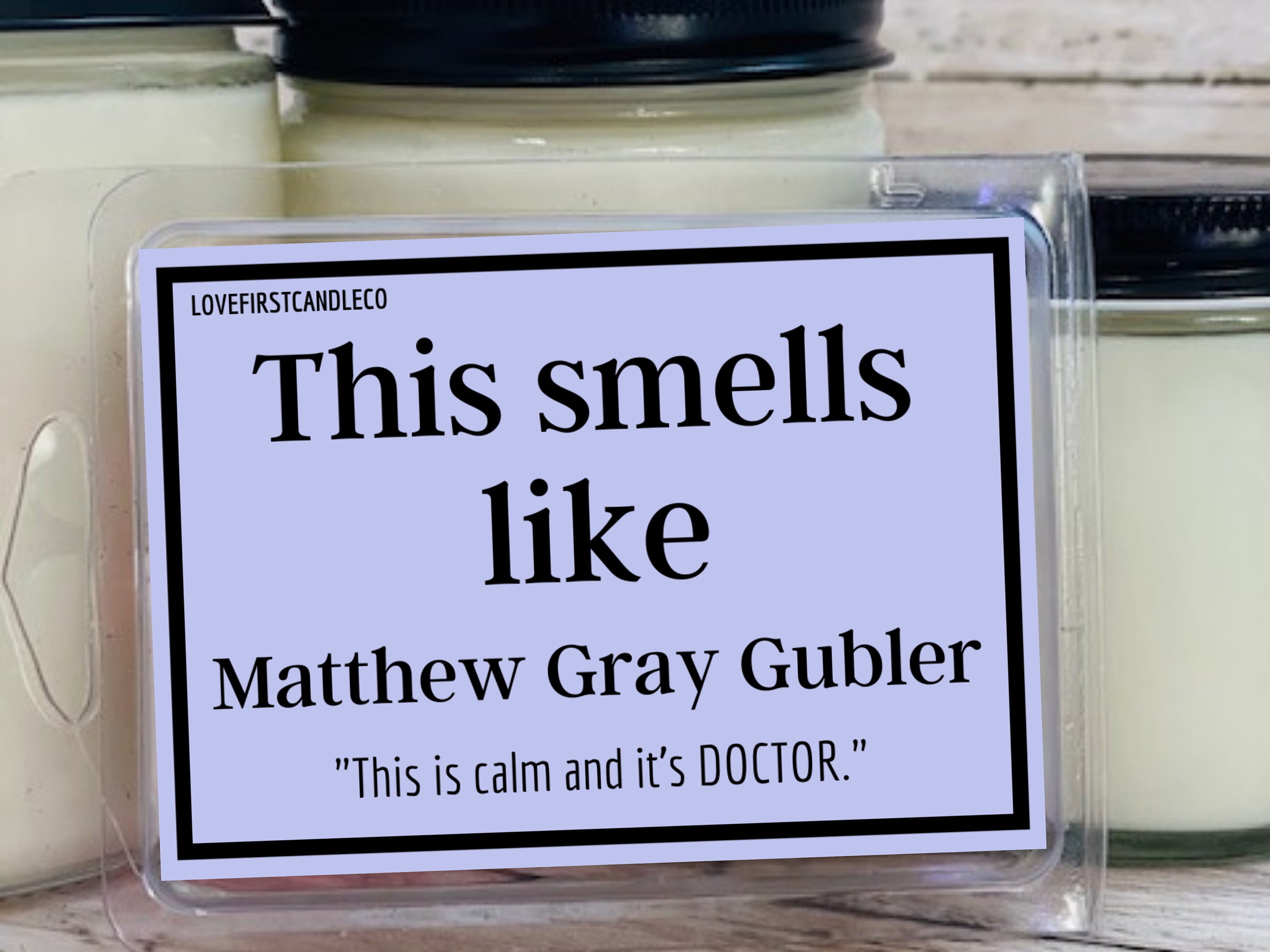 Matthew Gray Gubler Candle Pick Your Scent Criminal Minds Etsy