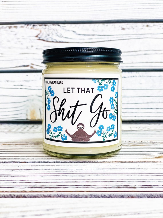 Yoga Namaste Gift Sloth, Gift for her, Soy Candle, Pick your scent, Pick your size, home decor, bathroom candle, funny, yoga studio, sloth