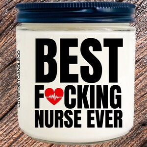 CHRISTMAS GIFT for NURSE, gift for nurse, stocking stuffer, Christmas candles, rn, funny candle, personalized gift, ready to ship, funny