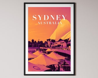 Printable Sydney Australia Opera House Art Print - Premium Print Delivered Digitally for Download and Printing