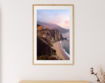 Big Sur Art Print - Premium Matte Photography Print of a Cliffside in Big Sur, California