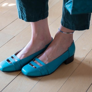 Women Shoes, Slip-ons, Green Shoes, Women Loafers, Emerald Shoes, Emerald Loafers