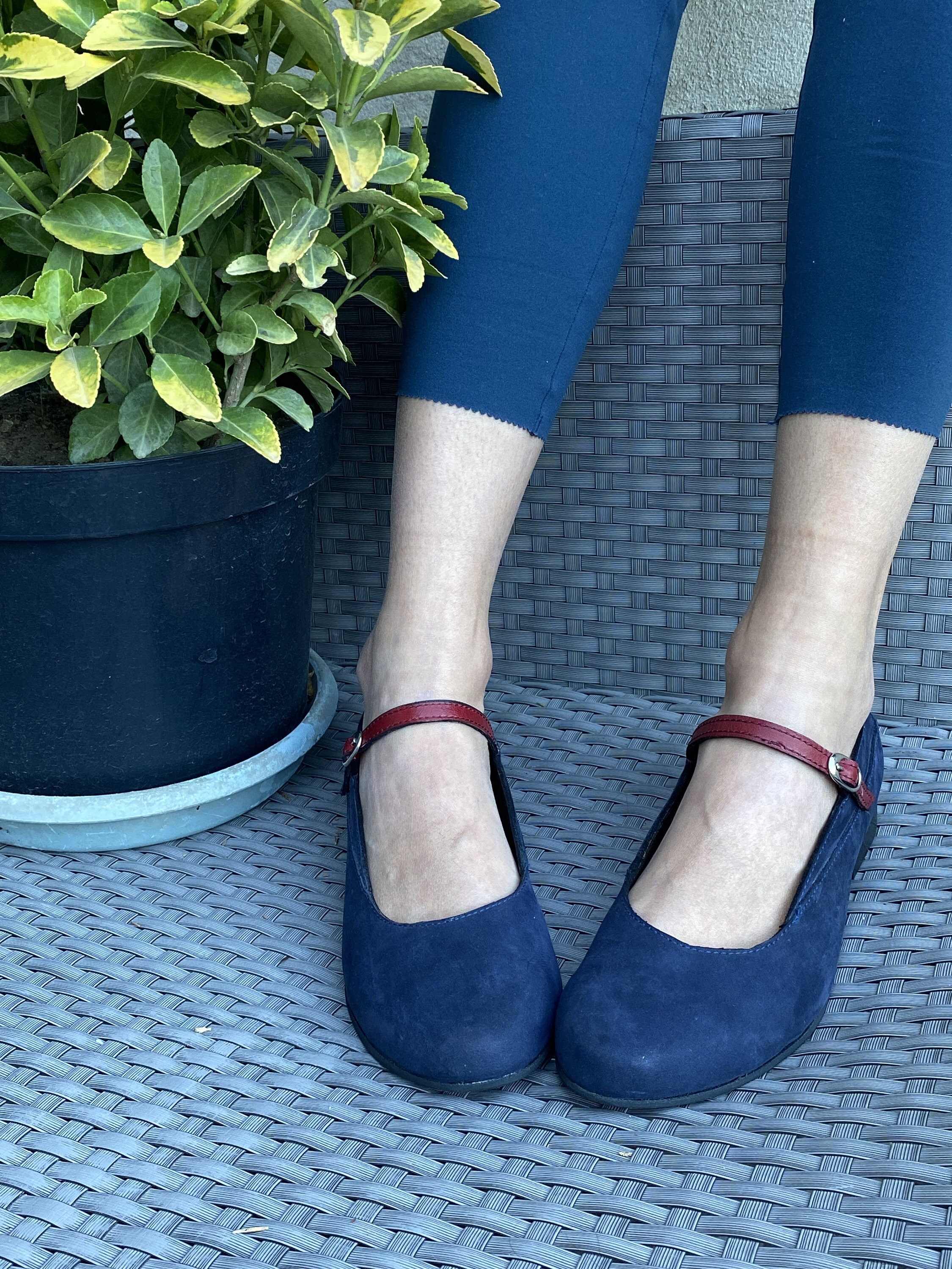 blue mary jane shoes