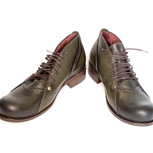 Dark Green Women Leather Shoes, Natural Leather Shoes, Women Leather Shoes, Handcrafted Shoes,  Leather Shoes, Women Shoes, Green Shoes,