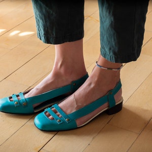 Women Shoes, Slip-ons, Green Shoes, Women Loafers, Emerald Shoes, Emerald Loafers