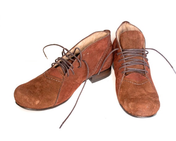 Braune Wildlederschuhe, Wildlederschuhe, Lederschuhe, braune