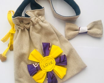 Pouch bag and its bow tie