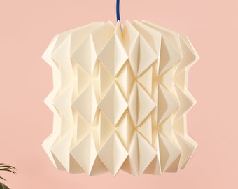 nou origami paper lampshade in white