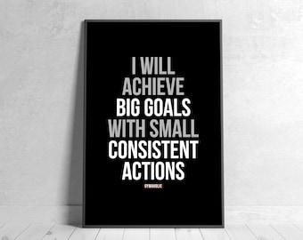 Motivational Quote Print, Gym Workout Art (Digital Download)