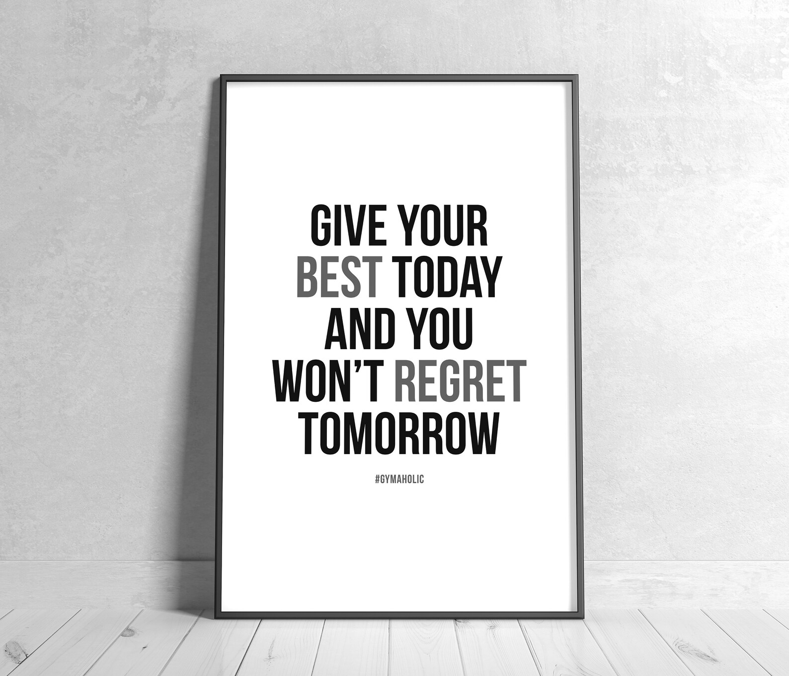 I Won't Accept Your Regret Best Today Won't Regret Tomorrow Printable Motivational - Etsy UK