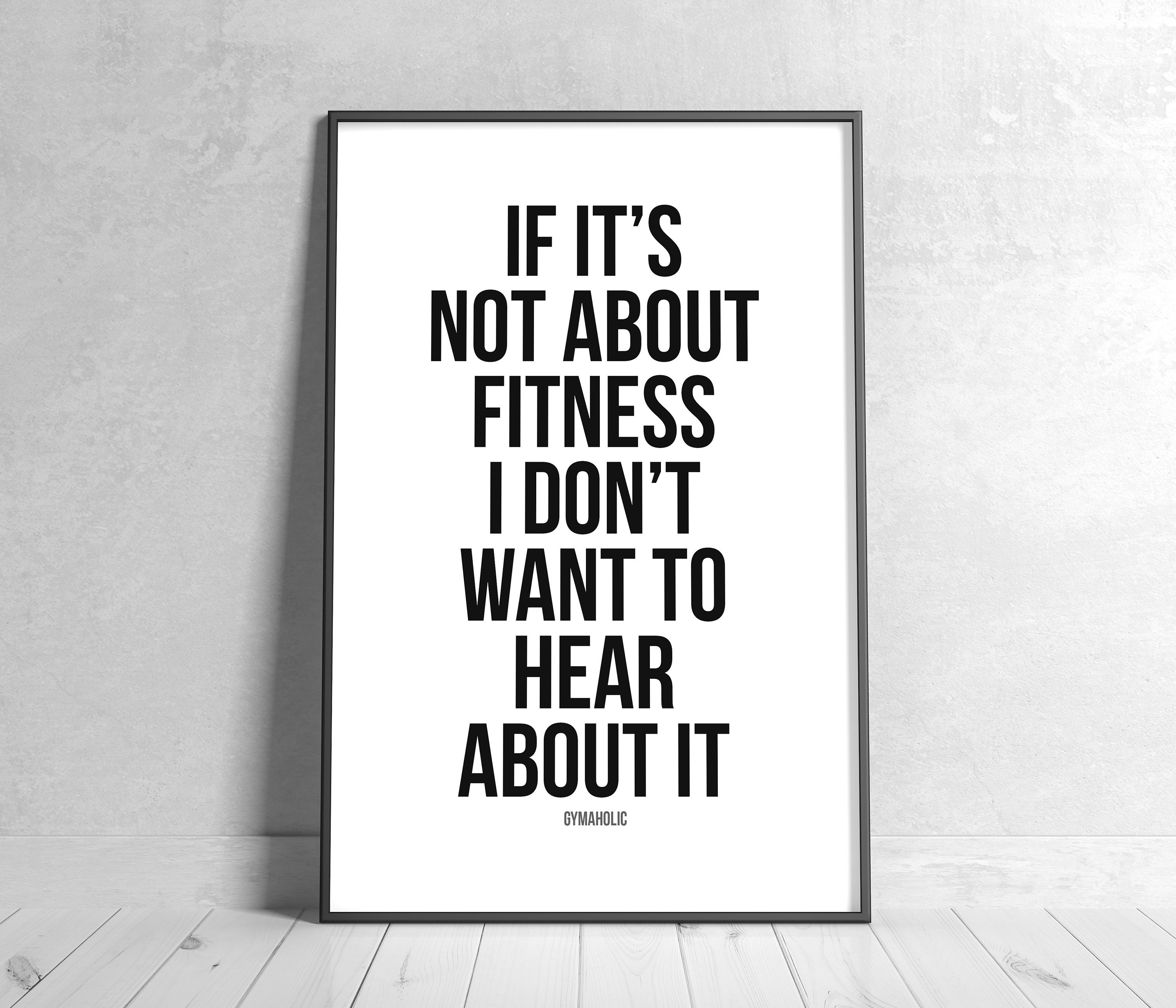 Buy Fitness Motivational Quote Print, Gym Wall Art (digital Download)  Online in India - Etsy, image size:3000x2571