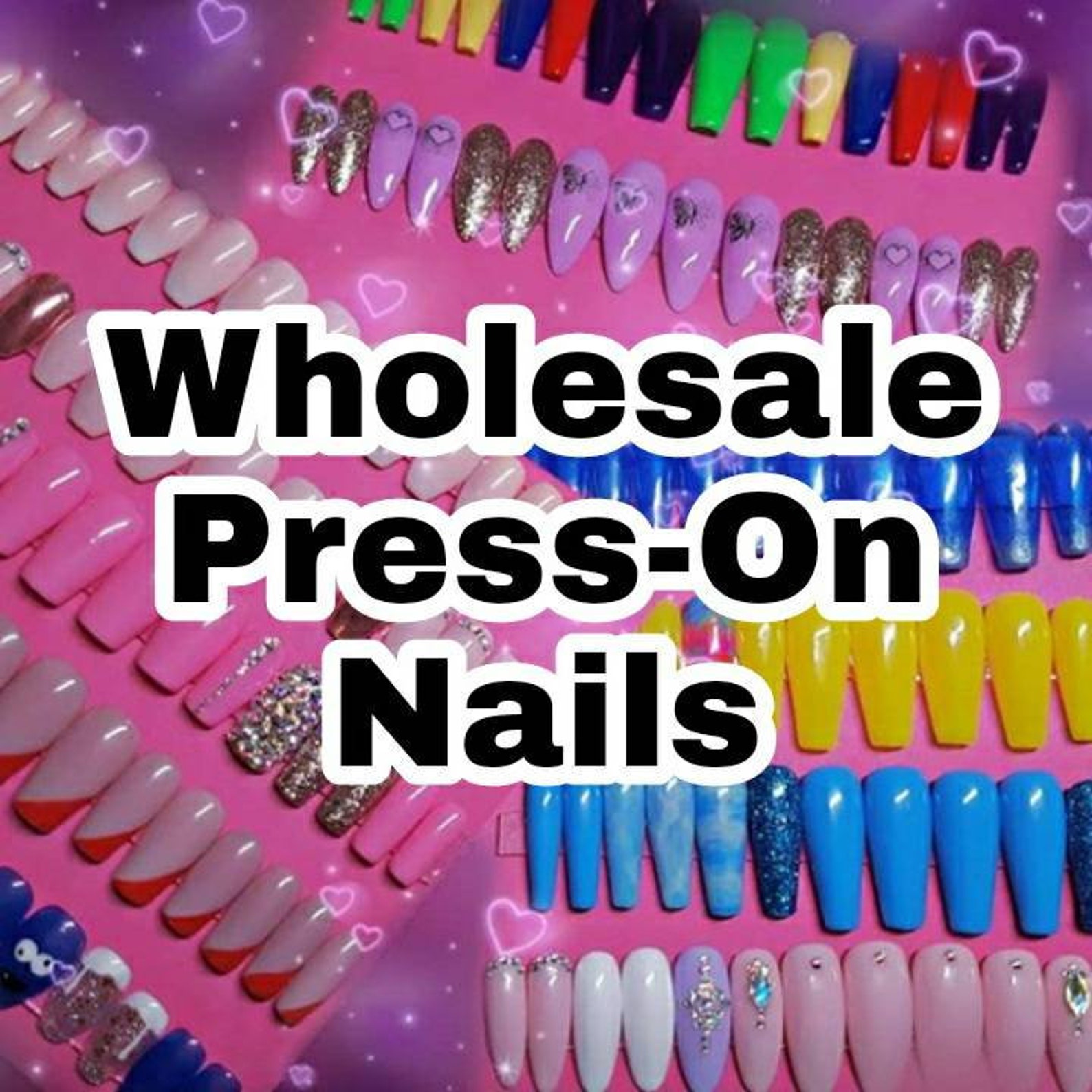 WHOLESALE PressOn Nails IN BULK Vendor Etsy