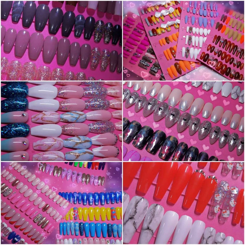 10 Sets WHOLESALE PressOn Nails IN BULK Vendor Etsy