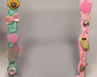 Decoden Toploader Frame — Cute Decorated Photocard Holder | K-Pop Inspired PC Protector | Glitter Top Loader | Pastel Kawaii Aesthetic