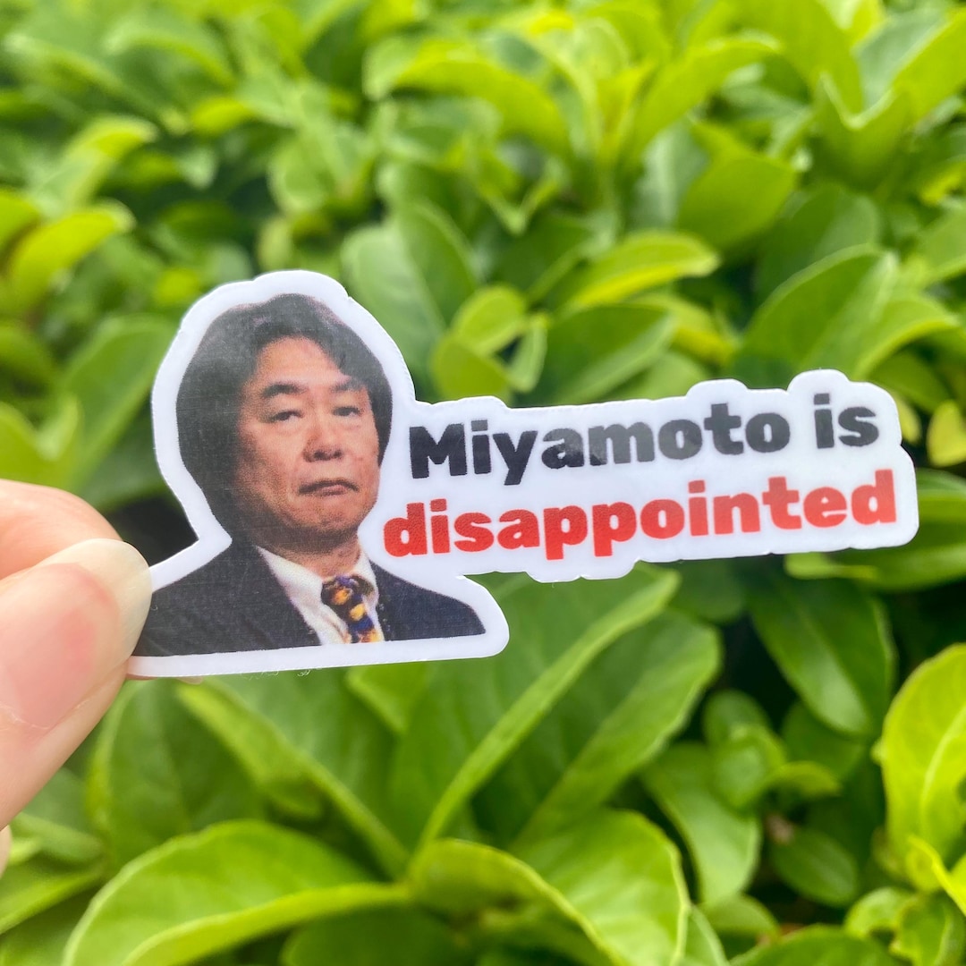 Miyamoto is Disappointed Sticker | Theme Park Sticker - Etsy