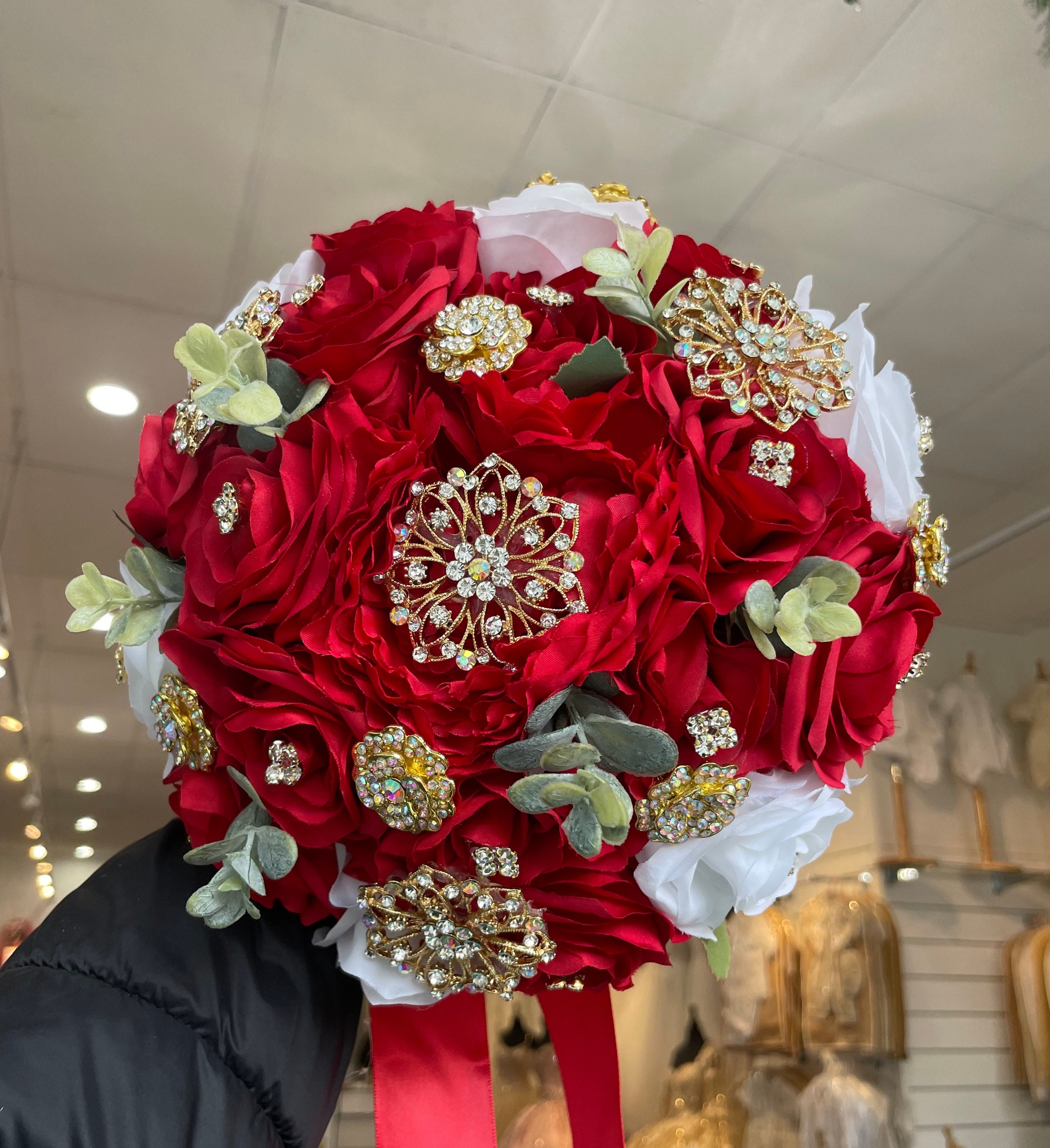 Quinceanera Bouquet Red - Etsy