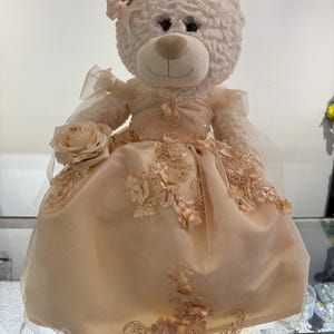 Champagne Quinceanera Teddybear