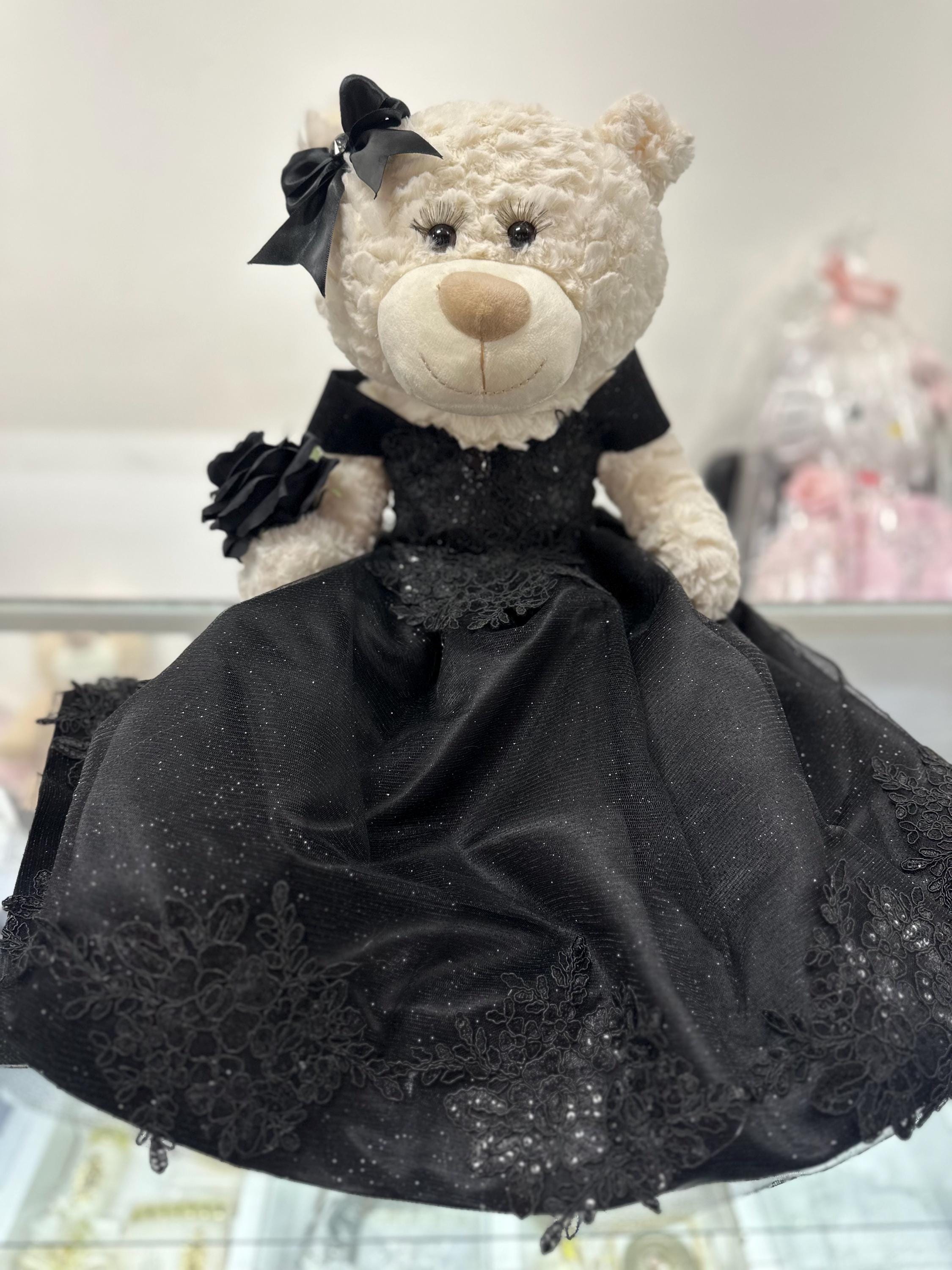 Black Quinceanera Teddybear - Etsy