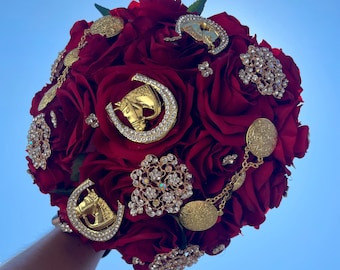 Red Charro Themed Bouquet