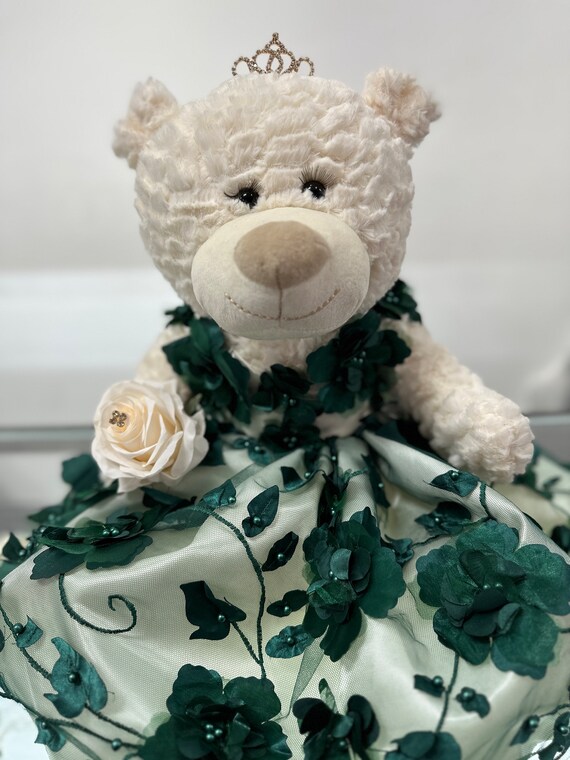 Emerald Green Quinceanera Teddybear - Etsy Emerald Green Quinceanera Teddybear - Etsy