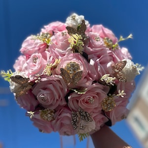 Baby Pink Quinceanera Bouquet