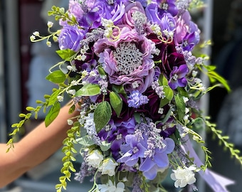 Lilac Garden Style Long Bouquet