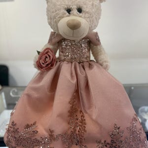 Rose Gold Quinceanera Teddybear
