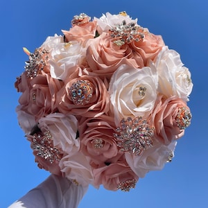 Rose Gold Quinceanera Bouquet