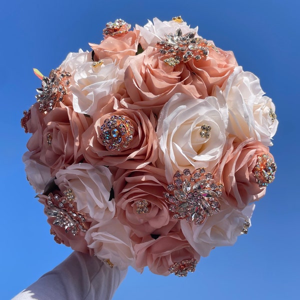 Rose Gold Bouquet - Etsy