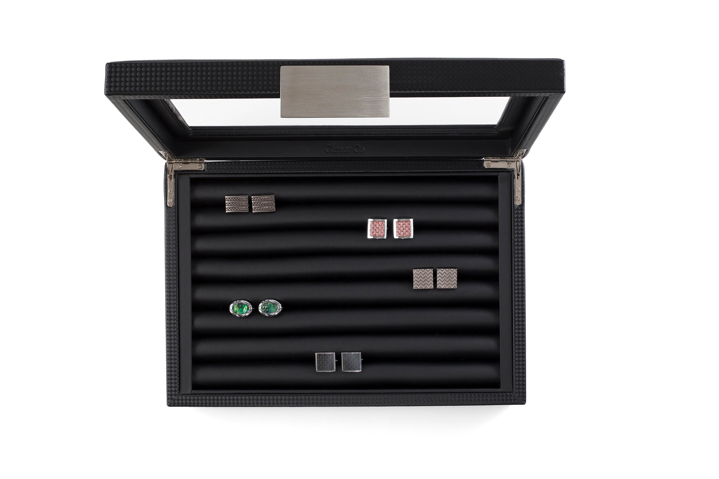 Personalized Cufflink Box for Men Holds 70 Cufflinks Etsy