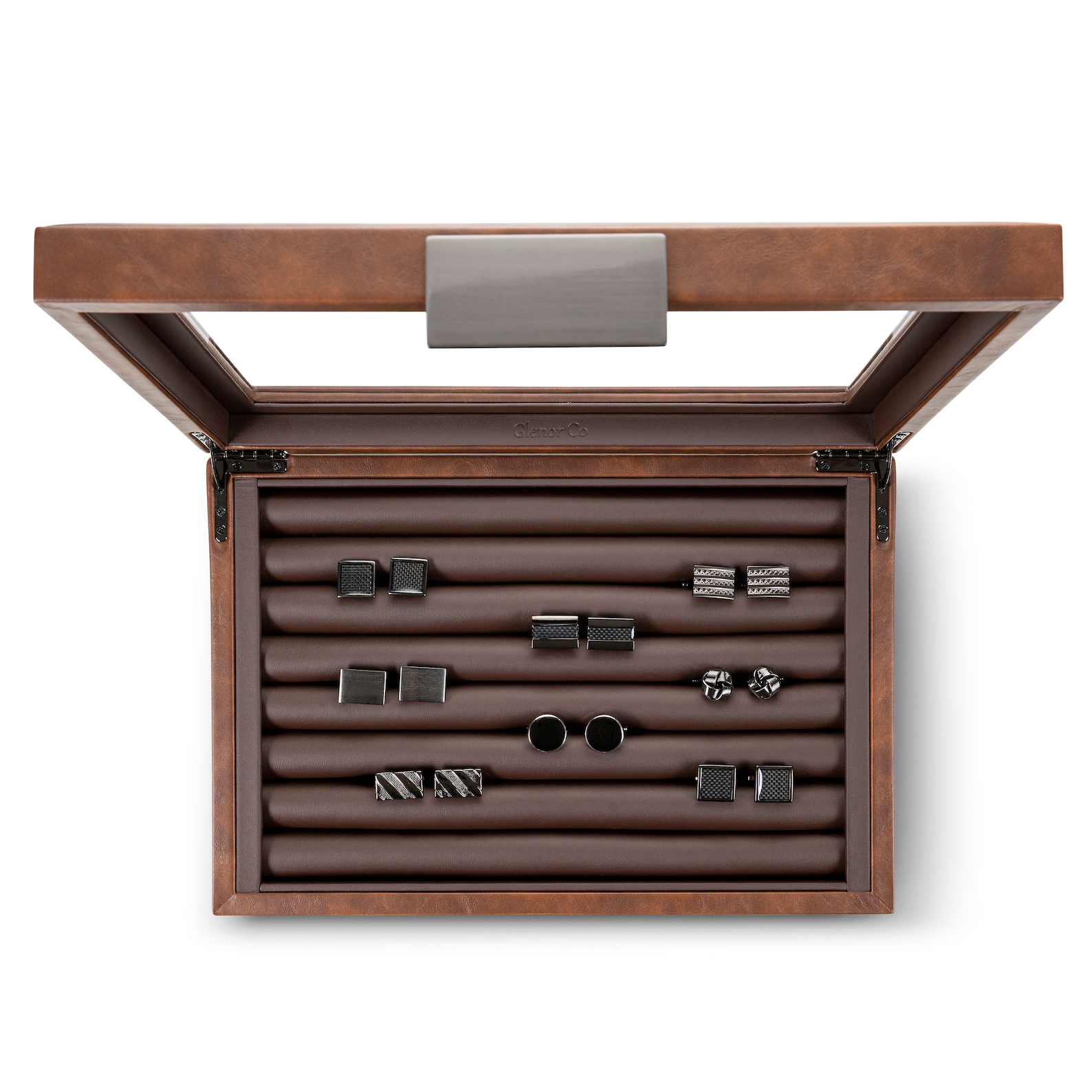 Personalized Cufflink Box for Men, Holds 70 Cufflinks, Monogrammed Mens ...