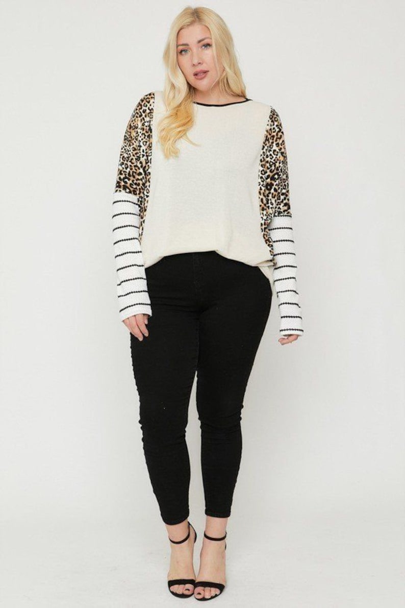 Cheetah Print Long Sleeve Top