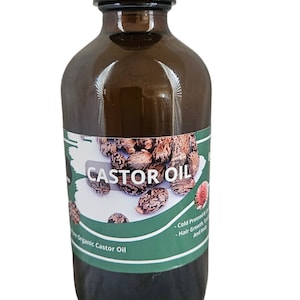 Organic Castor Oil Cold-Pressed Hair Growth & Skin Moisturizer
