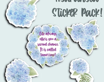 Hydrangea Sticker Pack