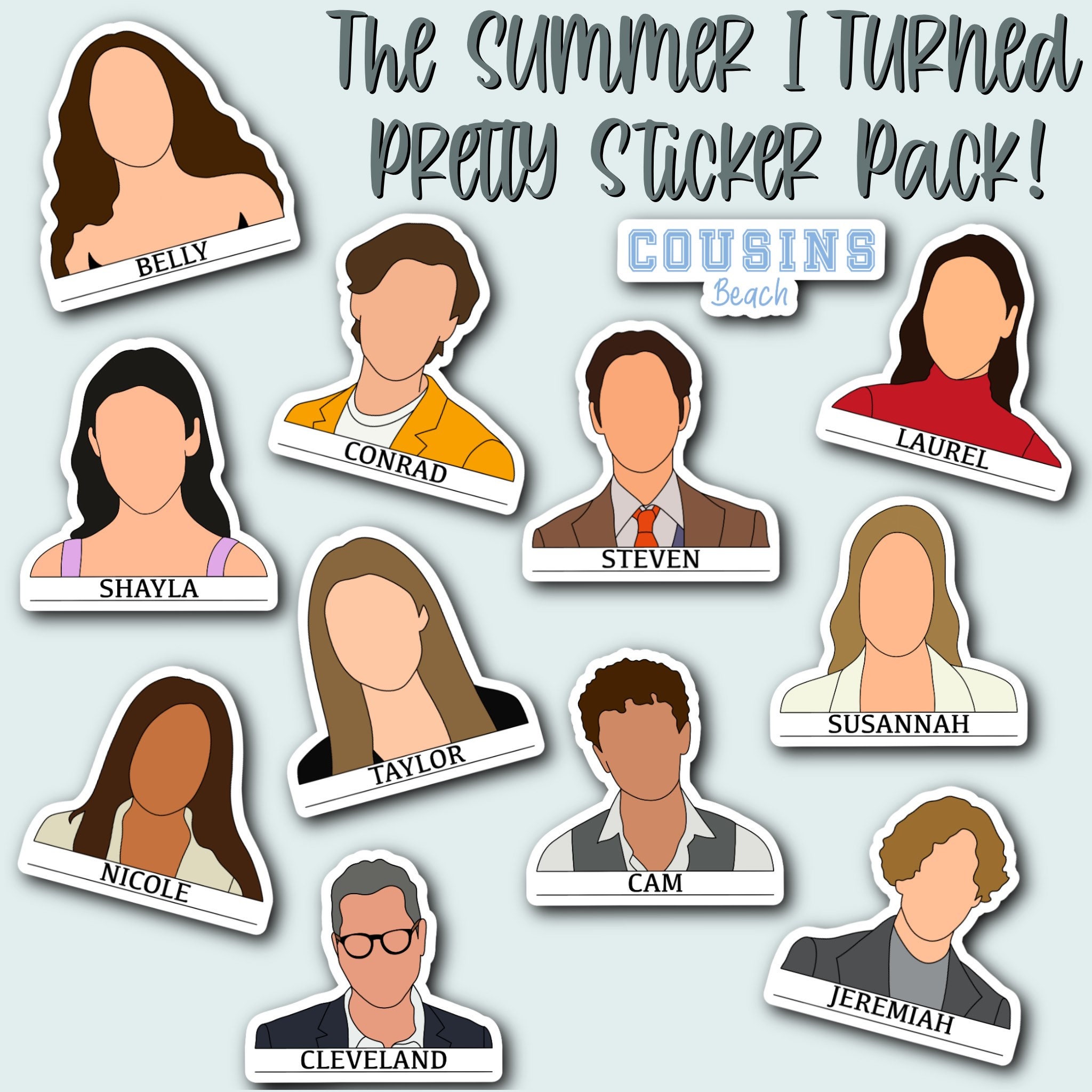 The Summer I Turned Pretty STICKERS -   Aesthetic stickers, Cute  stickers, Stickers