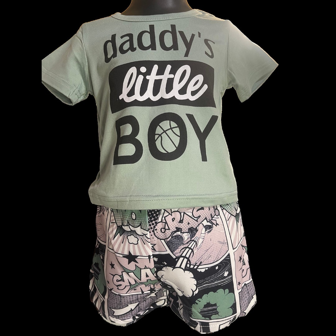Daddy Little Boy Outfit Set/ 2 Piece Baby Boy Outfit/summer Etsy