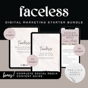 Pakiet startowy marketingu cyfrowego FACELESS z prawami do odsprzedaży głównej MRR i prawami do marek własnych PLR Przewodnik po pasywnym dochodzie odsprzedaż