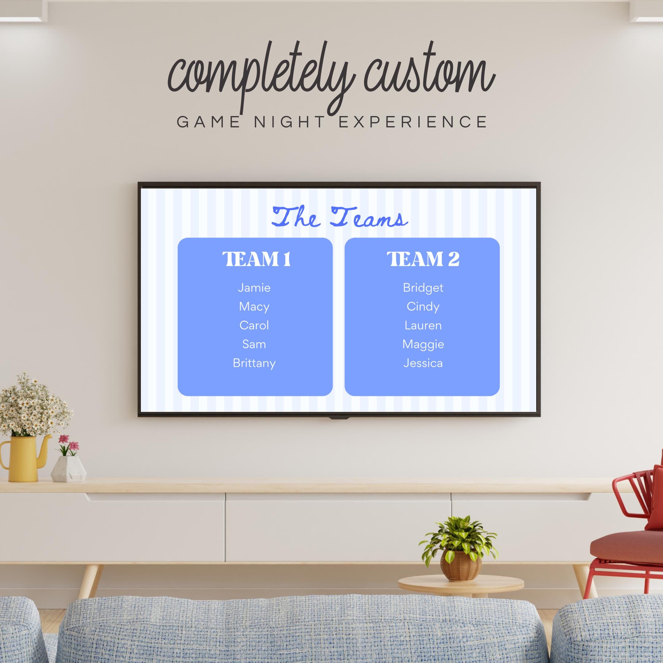 Coastal Bachelorette Jeopardy Game Editable Canva Template (digital